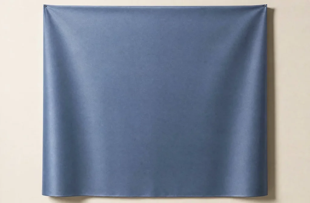 Acetate satin, pinned flat against a plain backdrop.